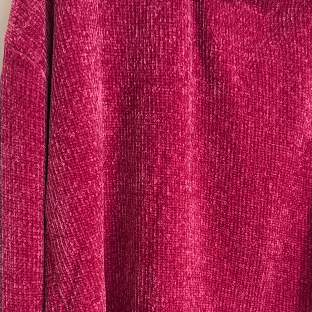 Women's Cozy Rose Wine Berry Pink Sweater - Picture 6 of 6